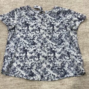 WELLS Grace Grey Open Back Blouse